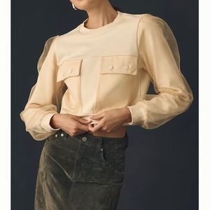 By Anthropologie Utility Pocket Pullover NWOT
